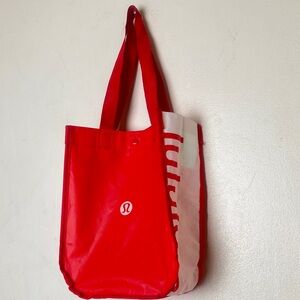Lululemon Reusable Red Tote Carryall Grocery Handbag